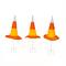 23" Pre-Lit Candy Corn Witch's Hat Garden Stakes